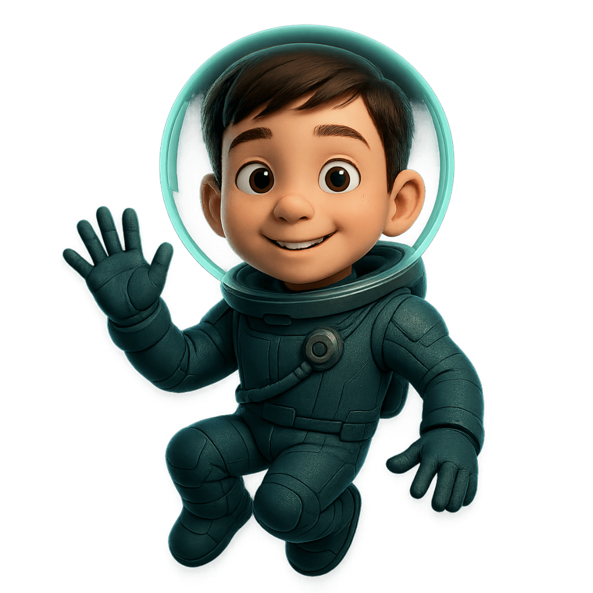 Leo the astronaut waving